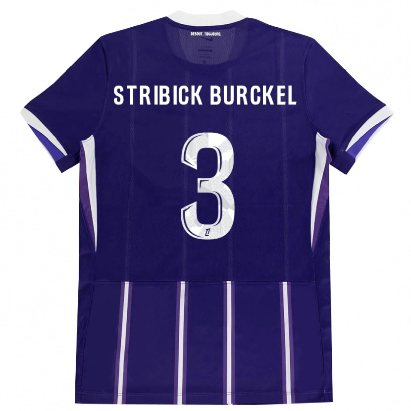 Danxen Niño Camiseta Laetitia Stribick-Burckel #3 Morado Blanco 1ª Equipación 2026/27 La Camisa