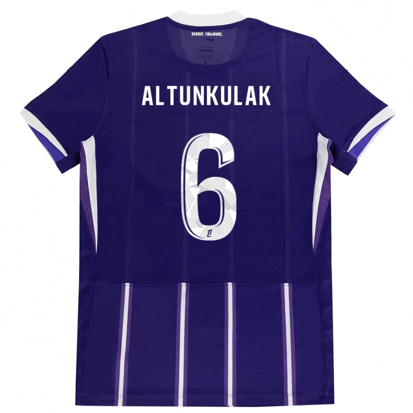 Danxen Niño Camiseta Selen Altunkulak #6 Morado Blanco 1ª Equipación 2026/27 La Camisa