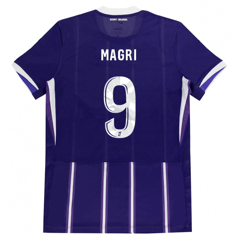 Danxen Niño Camiseta Frank Magri #9 Morado Blanco 1ª Equipación 2026/27 La Camisa