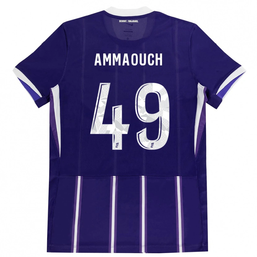 Danxen Niño Camiseta Aymen Amaaouch #49 Morado Blanco 1ª Equipación 2026/27 La Camisa