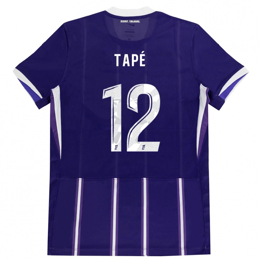 Danxen Niño Camiseta Christ Tapé #12 Morado Blanco 1ª Equipación 2026/27 La Camisa