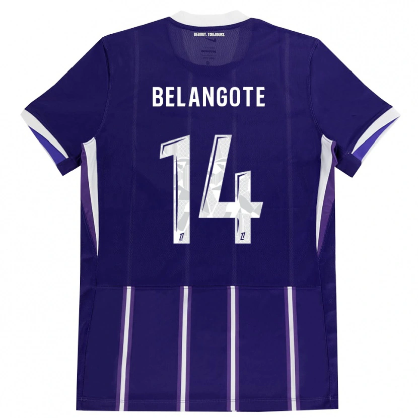 Danxen Niño Camiseta Aël Belangote #14 Morado Blanco 1ª Equipación 2026/27 La Camisa