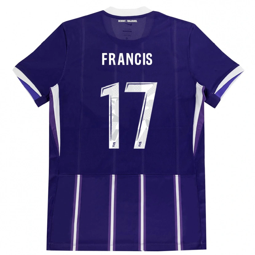 Danxen Niño Camiseta Abu Francis #17 Morado Blanco 1ª Equipación 2026/27 La Camisa