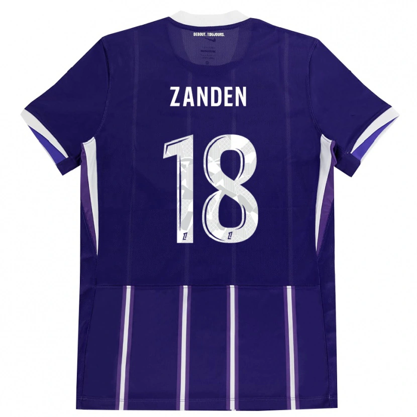 Danxen Niño Camiseta Oliver Zandén #18 Morado Blanco 1ª Equipación 2026/27 La Camisa