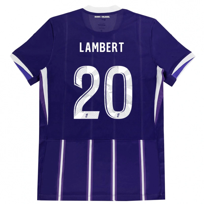 Danxen Niño Camiseta Sarah Lambert #20 Morado Blanco 1ª Equipación 2026/27 La Camisa