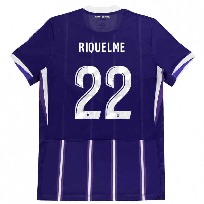 Danxen Niño Camiseta Laura Riquelme #22 Morado Blanco 1ª Equipación 2026/27 La Camisa