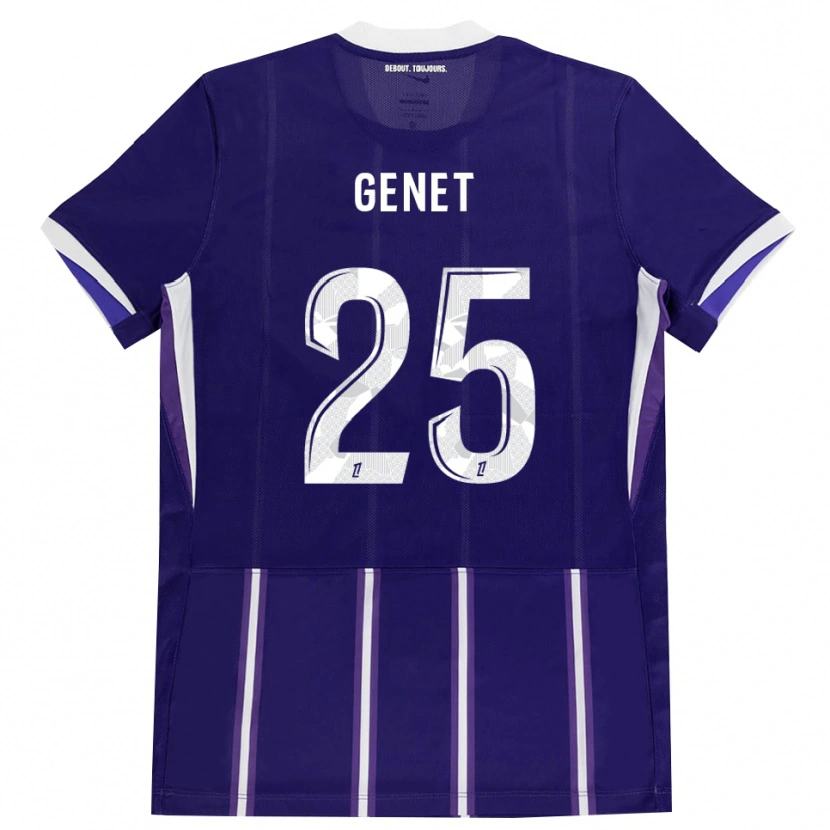 Danxen Niño Camiseta Marine Genet #25 Morado Blanco 1ª Equipación 2026/27 La Camisa