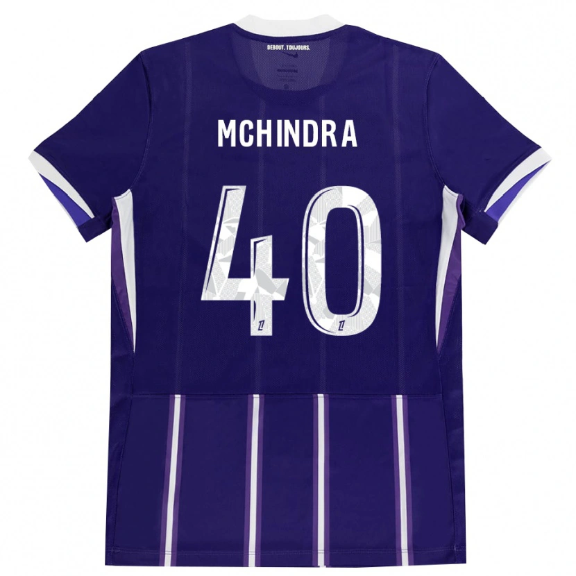 Danxen Niño Camiseta Naime Said Mchindra #40 Morado Blanco 1ª Equipación 2026/27 La Camisa