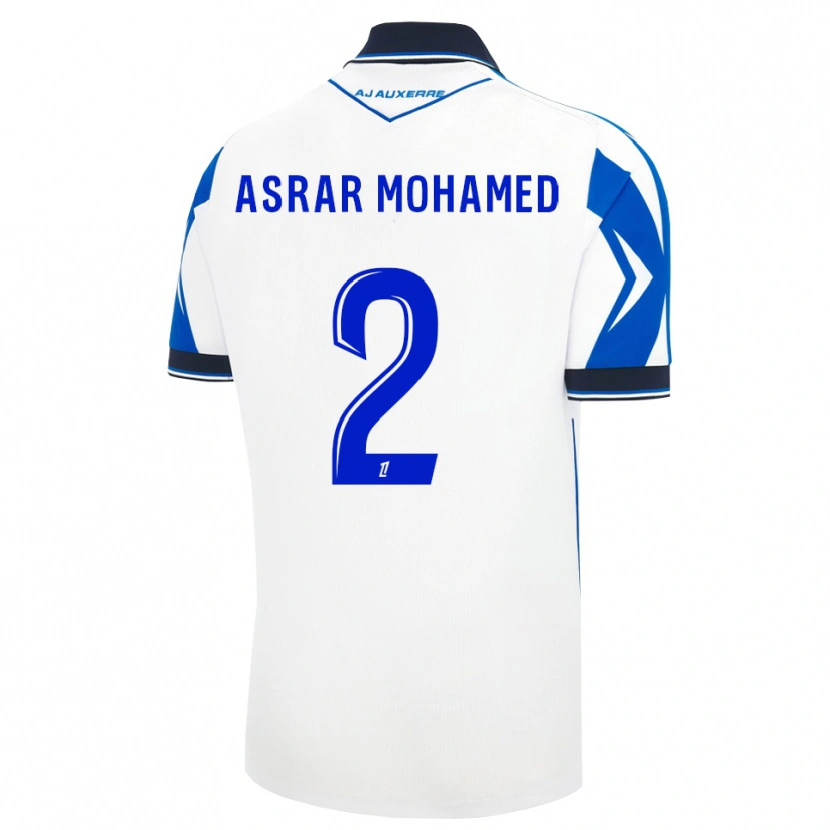 Danxen Niño Camiseta El Asrar Mohamed #2 Negro Blanco Azul 1ª Equipación 2026/27 La Camisa