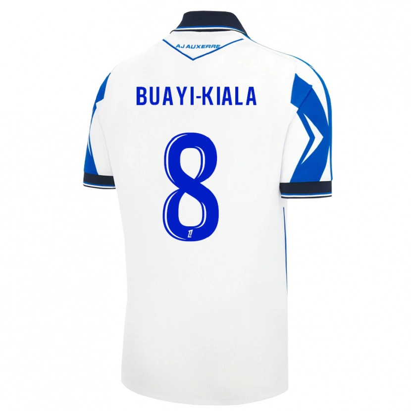 Danxen Niño Camiseta Nathan Buayi-Kiala #8 Negro Blanco Azul 1ª Equipación 2026/27 La Camisa