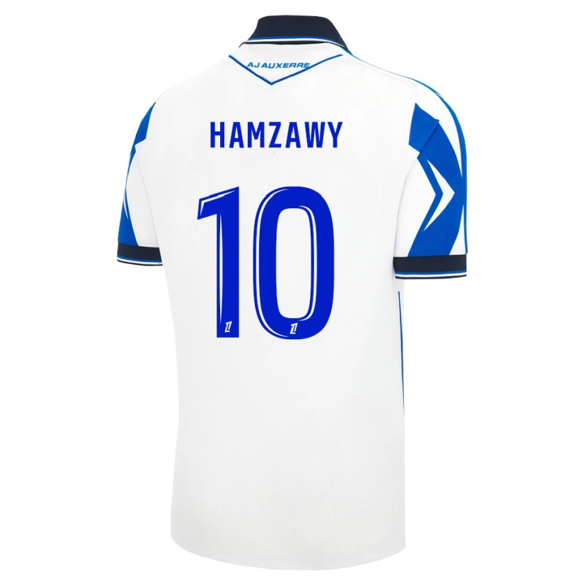 Danxen Niño Camiseta Redwan Eid Hamzawiy #10 Negro Blanco Azul 1ª Equipación 2026/27 La Camisa