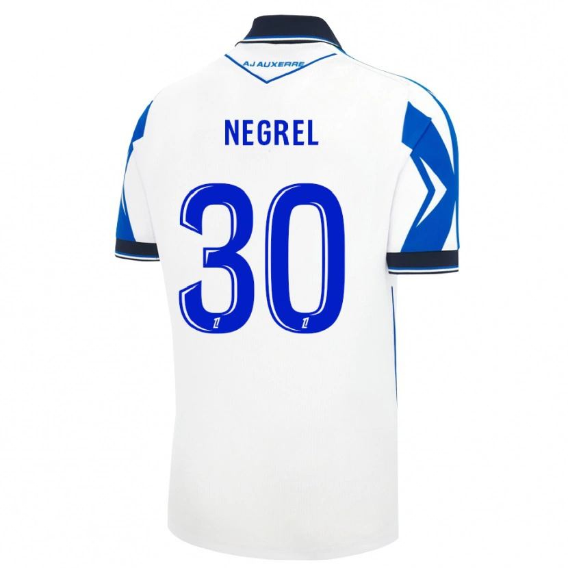 Danxen Niño Camiseta Tom Negrel #30 Negro Blanco Azul 1ª Equipación 2026/27 La Camisa