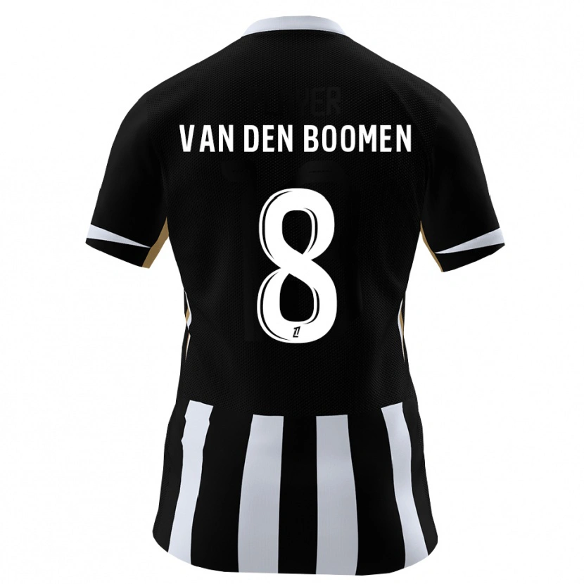 Danxen Niño Camiseta Branco Van Den Boomen #8 Negro Azul 1ª Equipación 2026/27 La Camisa