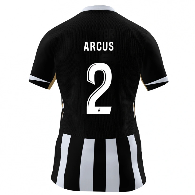 Danxen Niño Camiseta Carlens Arcus #2 Negro Azul 1ª Equipación 2026/27 La Camisa