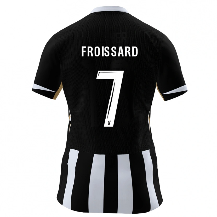 Danxen Niño Camiseta Kévine Froissard #7 Negro Azul 1ª Equipación 2026/27 La Camisa