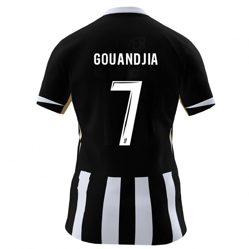 Danxen Niño Camiseta Andy Gouandjia #7 Negro Azul 1ª Equipación 2026/27 La Camisa