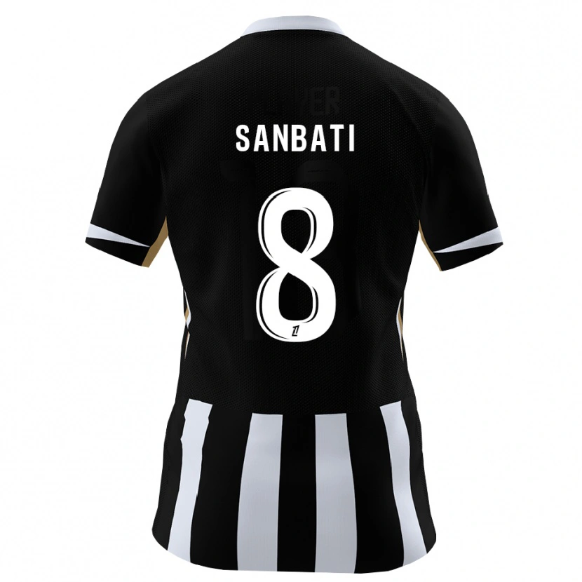 Danxen Niño Camiseta Salim Sanbati #8 Negro Azul 1ª Equipación 2026/27 La Camisa