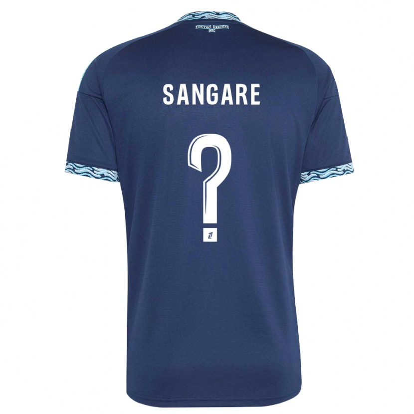 Danxen Niño Camiseta Hawa Sangare #0 Azul Acero Blanco 1ª Equipación 2026/27 La Camisa
