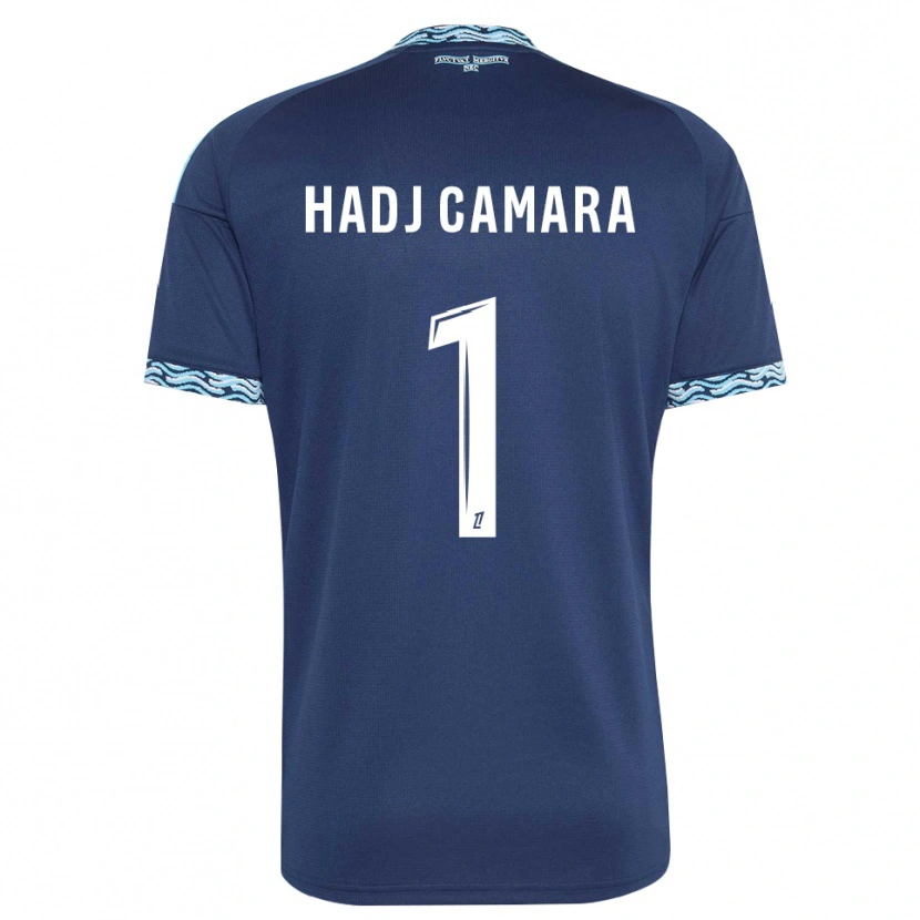Danxen Niño Camiseta El Hadj Camara #1 Azul Acero Blanco 1ª Equipación 2026/27 La Camisa