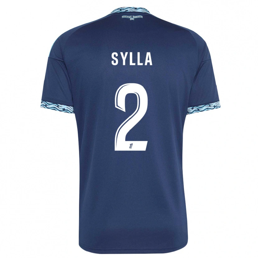 Danxen Niño Camiseta Mohamed Sylla #2 Azul Acero Blanco 1ª Equipación 2026/27 La Camisa