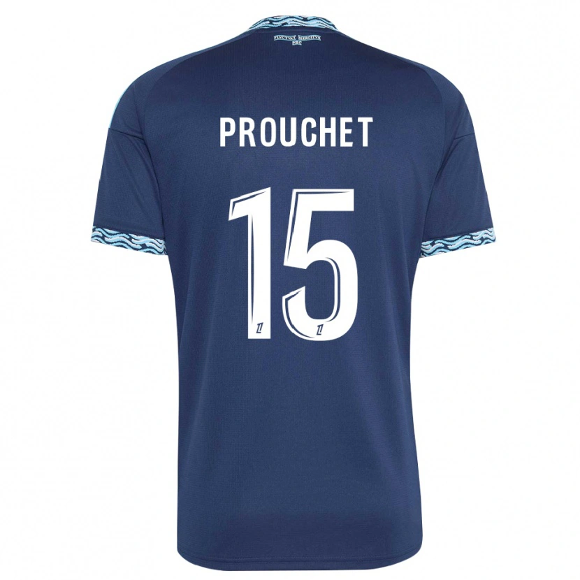 Danxen Niño Camiseta Killian Prouchet #15 Azul Acero Blanco 1ª Equipación 2026/27 La Camisa