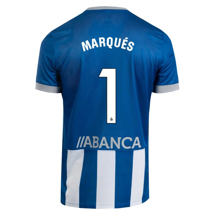 Danxen Niño Camiseta Álex Marqués #1 Azul Gris Blanco 1ª Equipación 2026/27 La Camisa