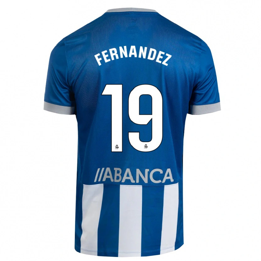 Danxen Niño Camiseta Quique Fernández #19 Azul Gris Blanco 1ª Equipación 2026/27 La Camisa