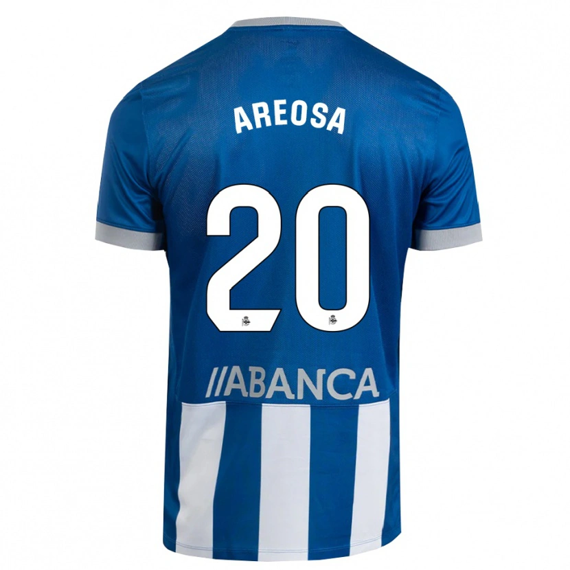 Danxen Niño Camiseta Héctor Areosa #20 Azul Gris Blanco 1ª Equipación 2026/27 La Camisa