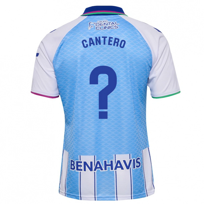 Danxen Niño Camiseta José Cantero #0 Azul Cielo Profundo Blanco 1ª Equipación 2026/27 La Camisa