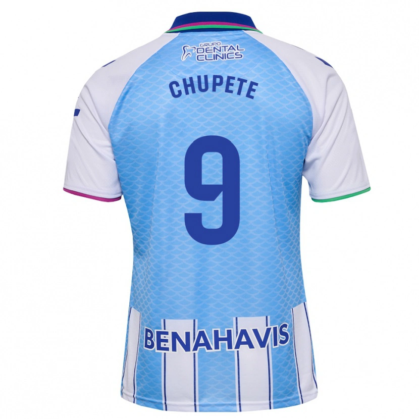 Danxen Niño Camiseta Chupe #9 Azul Cielo Profundo Blanco 1ª Equipación 2026/27 La Camisa