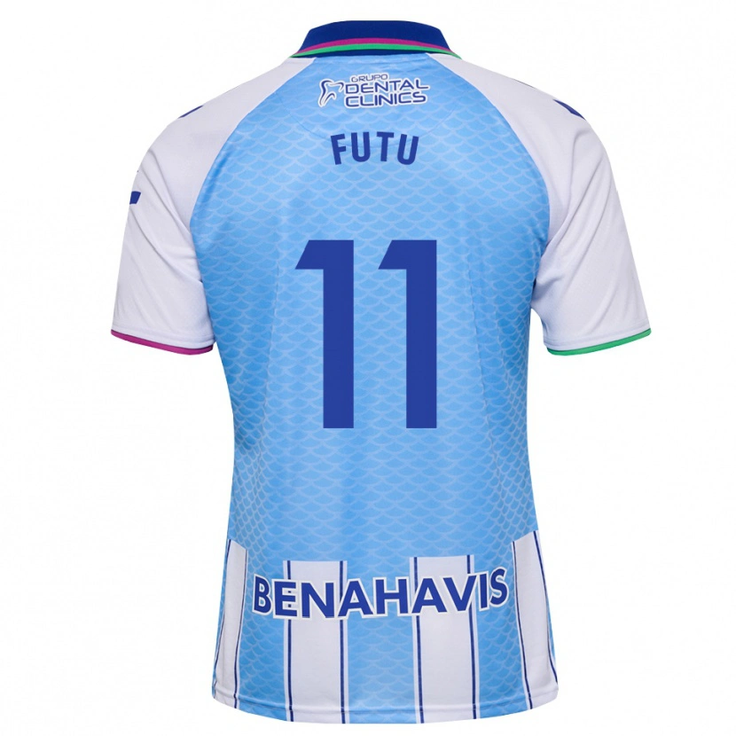 Danxen Niño Camiseta Mirian Córdoba Álvarez #11 Azul Cielo Profundo Blanco 1ª Equipación 2026/27 La Camisa