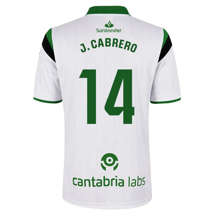 Danxen Niño Camiseta Jimena Cabrero De La Llama #14 Blanco Verde Negro 1ª Equipación 2026/27 La Camisa