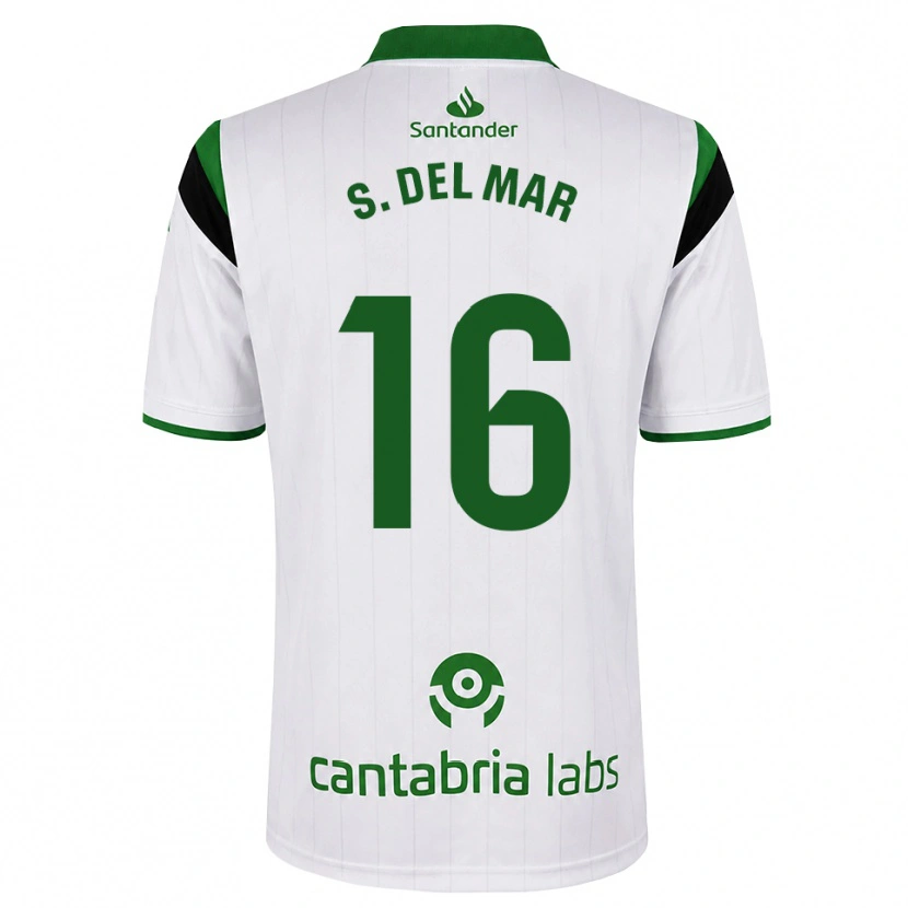 Danxen Niño Camiseta Sonia Del Mar Perlaza Urquijo #16 Blanco Verde Negro 1ª Equipación 2026/27 La Camisa