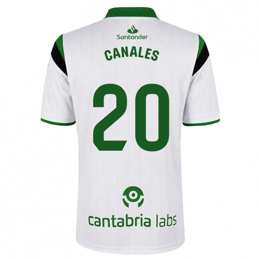 Danxen Niño Camiseta Sergio Canales #20 Blanco Verde Negro 1ª Equipación 2026/27 La Camisa