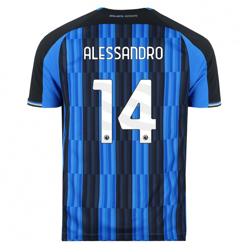 Danxen Niño Camiseta Alessandro Rinaldi #14 Azul Negro Rojo 1ª Equipación 2026/27 La Camisa