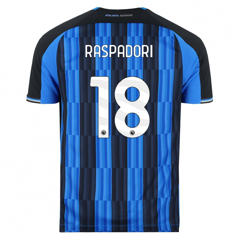 Danxen Niño Camiseta Giacomo Raspadori #18 Azul Negro Rojo 1ª Equipación 2026/27 La Camisa