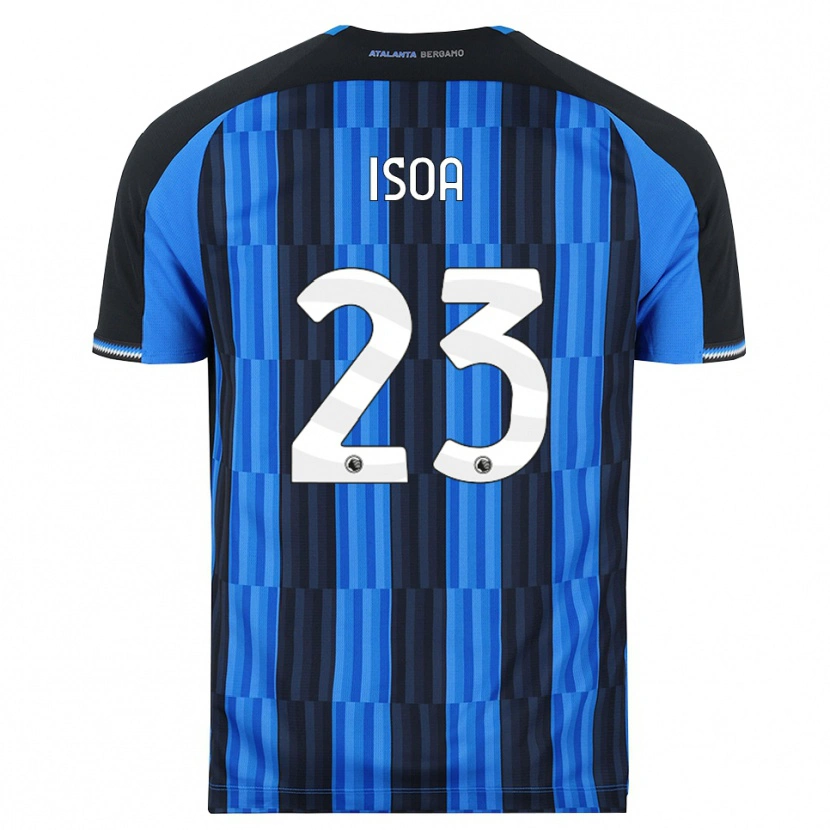 Danxen Niño Camiseta Isaac Isoa #23 Azul Negro Rojo 1ª Equipación 2026/27 La Camisa