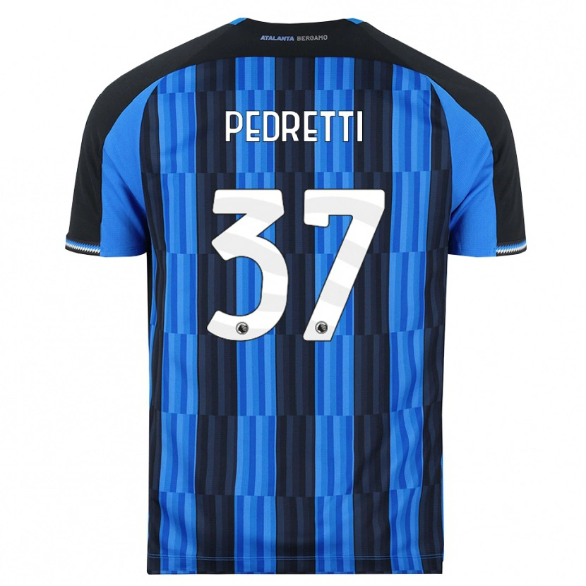 Danxen Niño Camiseta Mattia Pedretti #37 Azul Negro Rojo 1ª Equipación 2026/27 La Camisa