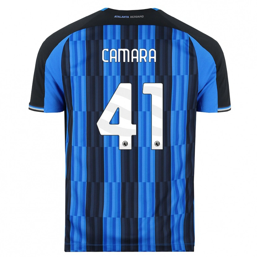 Danxen Niño Camiseta Ibrahima Camara #41 Azul Negro Rojo 1ª Equipación 2026/27 La Camisa