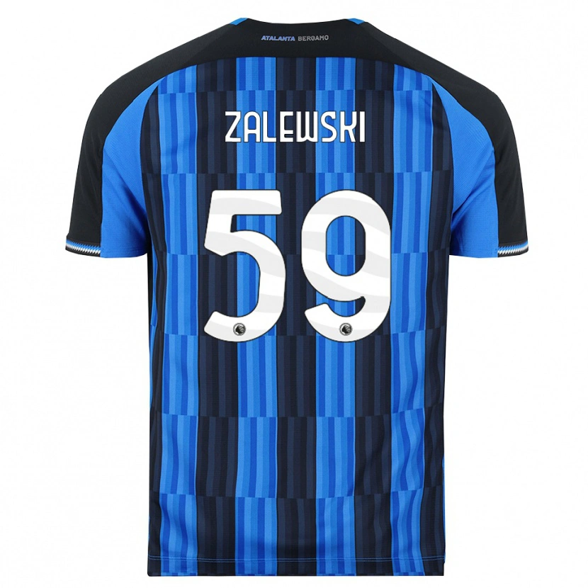 Danxen Niño Camiseta Nicola Zalewski #59 Azul Negro Rojo 1ª Equipación 2026/27 La Camisa