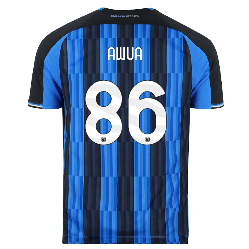 Danxen Niño Camiseta Theophilus Awua #86 Azul Negro Rojo 1ª Equipación 2026/27 La Camisa