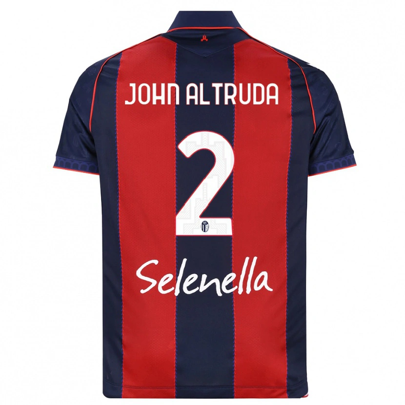 Danxen Niño Camiseta Alessandro John Altruda #2 Azul Real Rojo Blanco 1ª Equipación 2026/27 La Camisa