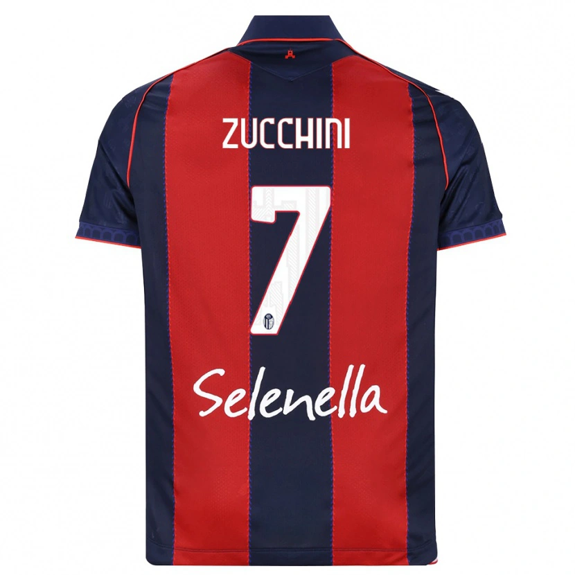 Danxen Niño Camiseta Riccardo Zucchini #7 Azul Real Rojo Blanco 1ª Equipación 2026/27 La Camisa