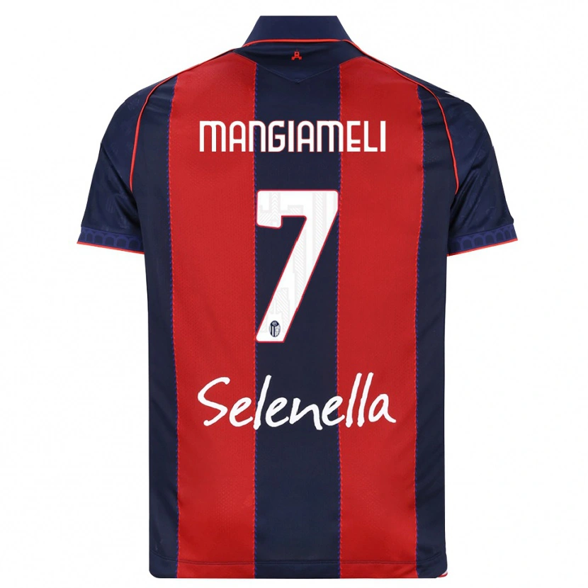 Danxen Niño Camiseta Federico Mangiameli #7 Azul Real Rojo Blanco 1ª Equipación 2026/27 La Camisa