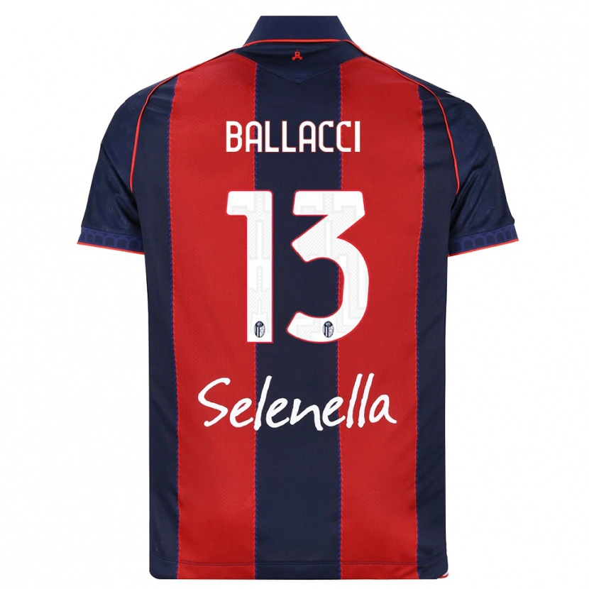Danxen Niño Camiseta Edoardo Ballacci #13 Azul Real Rojo Blanco 1ª Equipación 2026/27 La Camisa