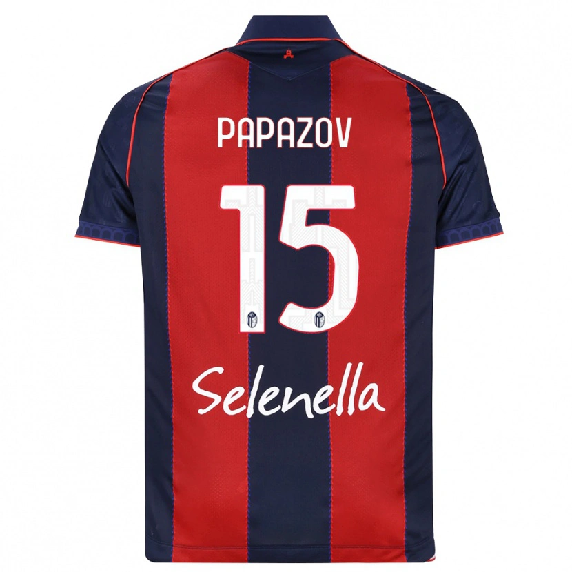 Danxen Niño Camiseta Dimitar Papazov #15 Azul Real Rojo Blanco 1ª Equipación 2026/27 La Camisa