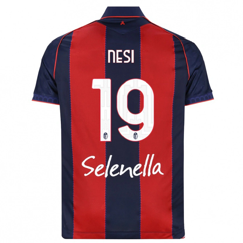 Danxen Niño Camiseta Luca Nesi #19 Azul Real Rojo Blanco 1ª Equipación 2026/27 La Camisa
