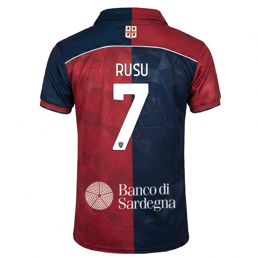 Danxen Niño Camiseta Timofei Rusu #7 Burdeos Azul Real 1ª Equipación 2026/27 La Camisa