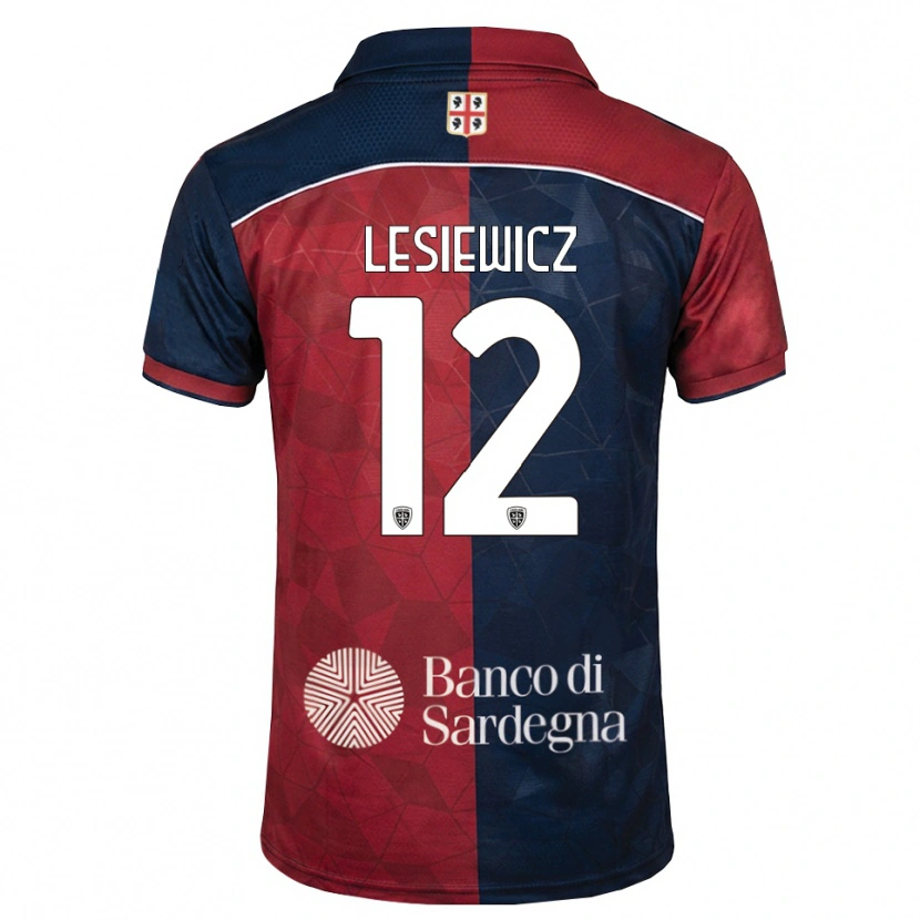 Danxen Niño Camiseta Mateusz Lesiewicz #12 Burdeos Azul Real 1ª Equipación 2026/27 La Camisa