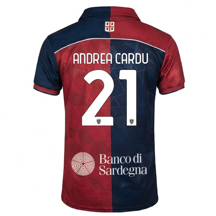 Danxen Niño Camiseta Giovanni Andrea Cardu #21 Burdeos Azul Real 1ª Equipación 2026/27 La Camisa